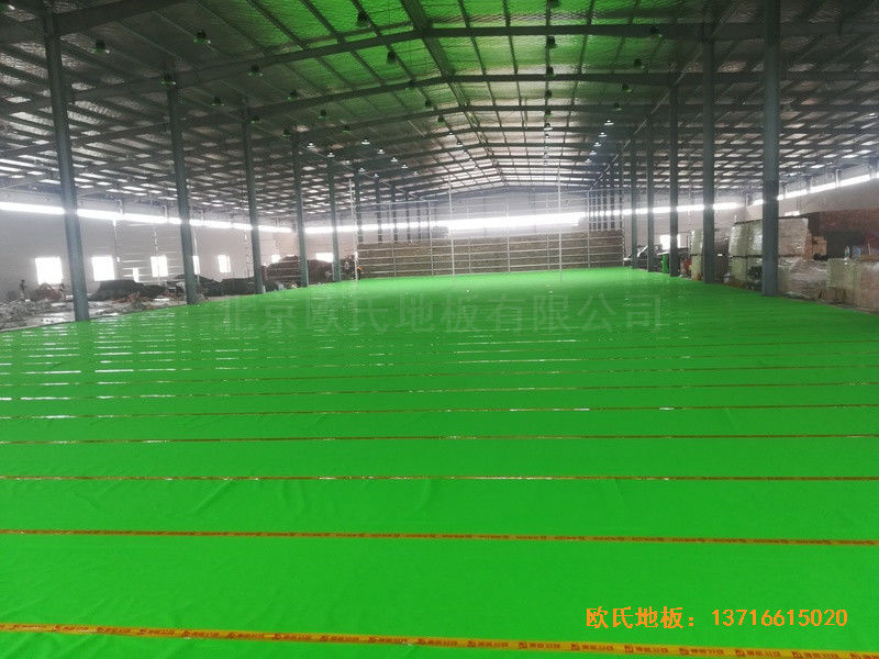 江西宜春袁州區籃球館體育地板施工案例2